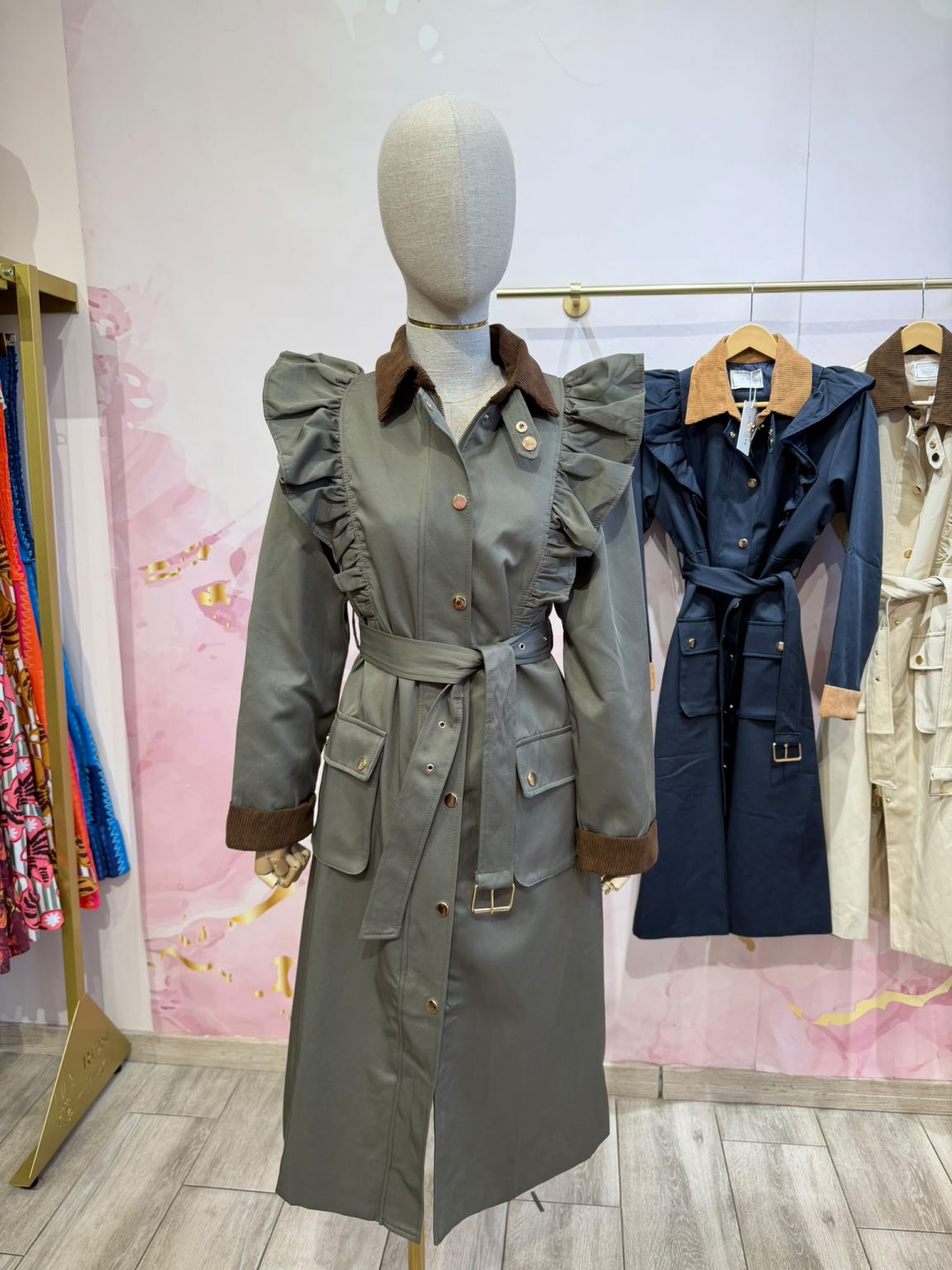 Trench Coat em Algodão