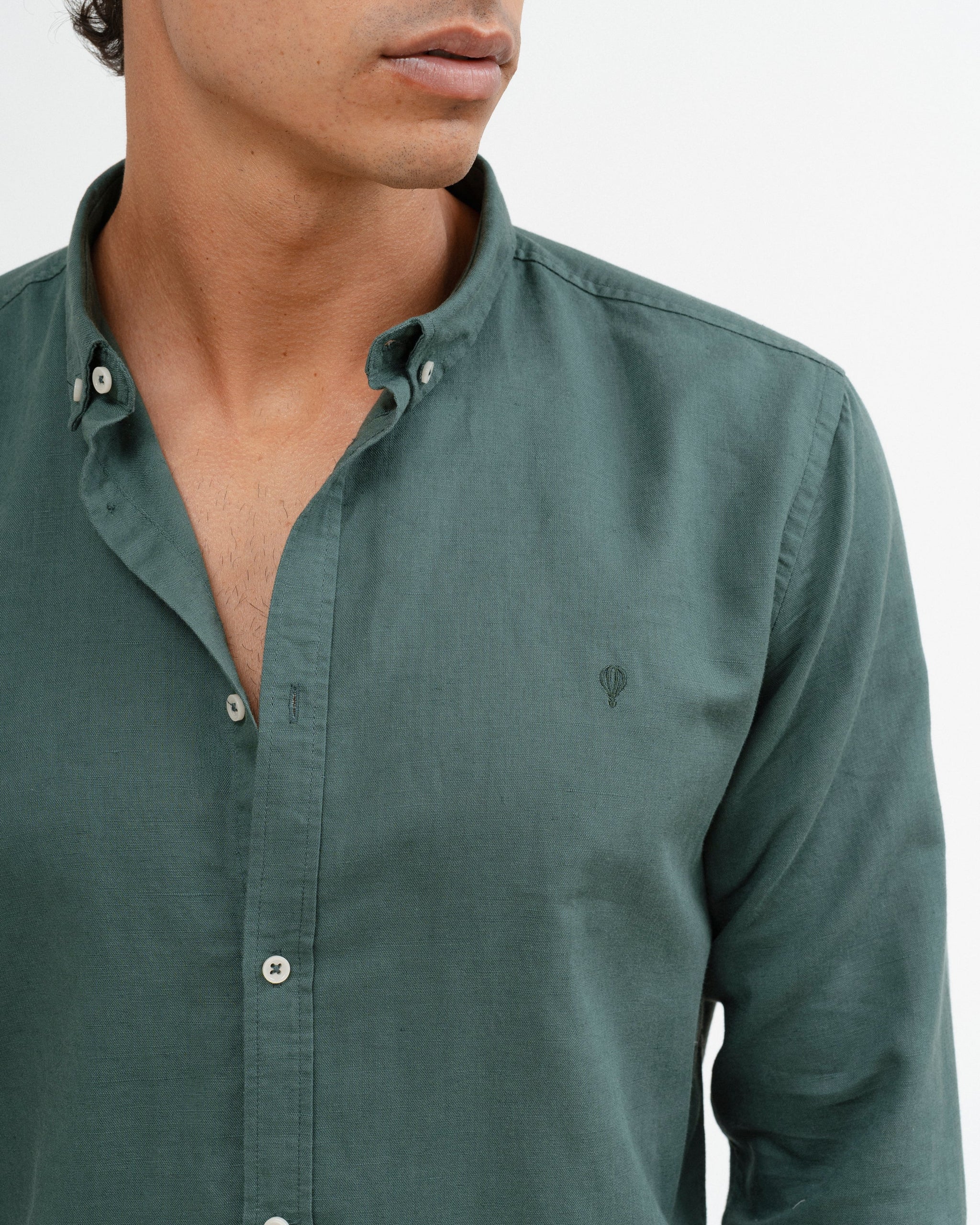 Camisa de Linho Verde