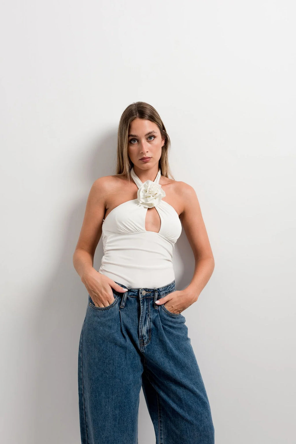Top Halter Floral
