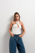 Top Halter Floral