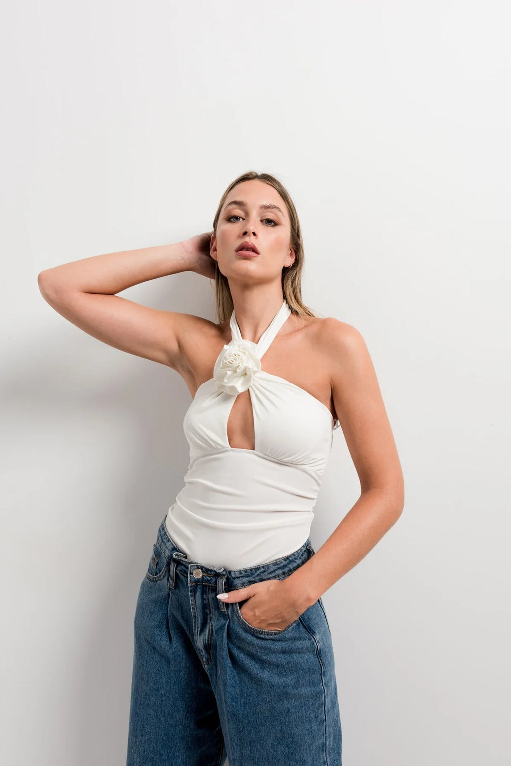 Top Halter Floral