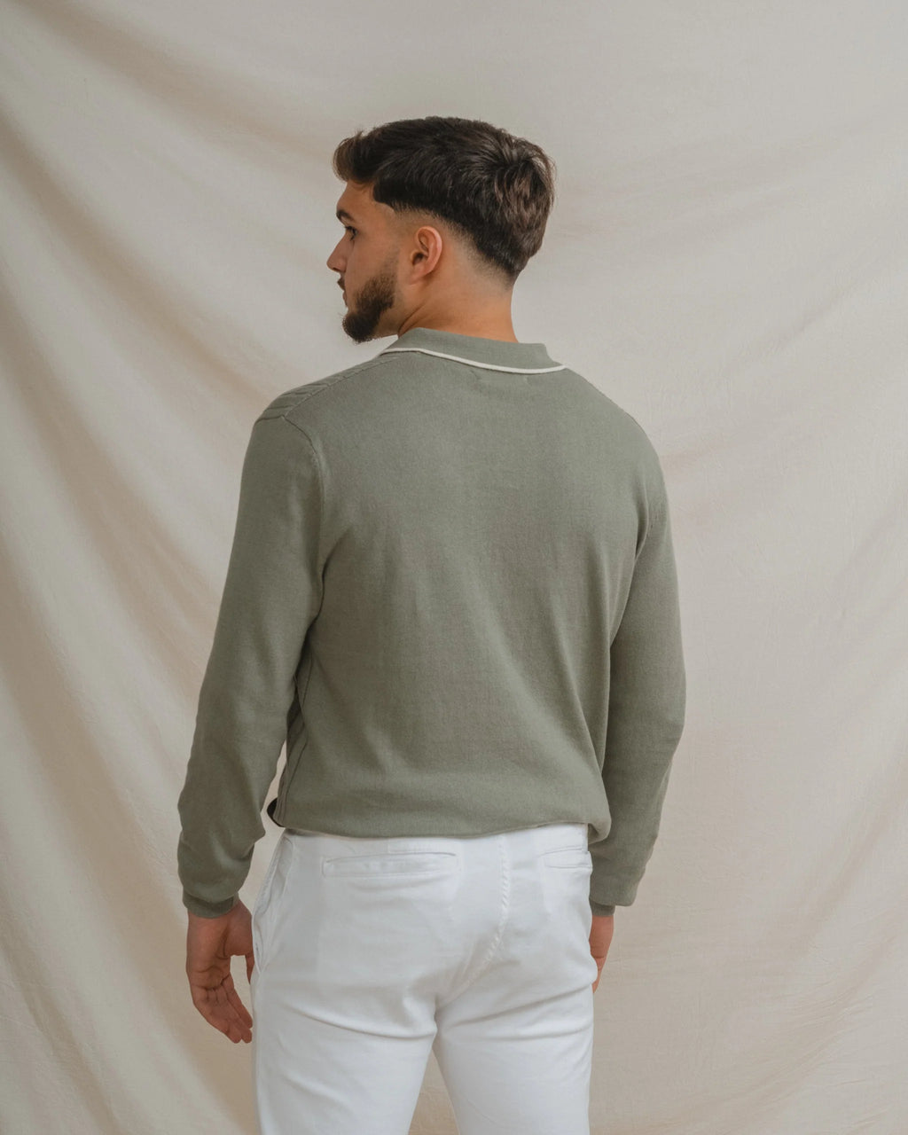 Camisola Manga Comprida Verde Khaki