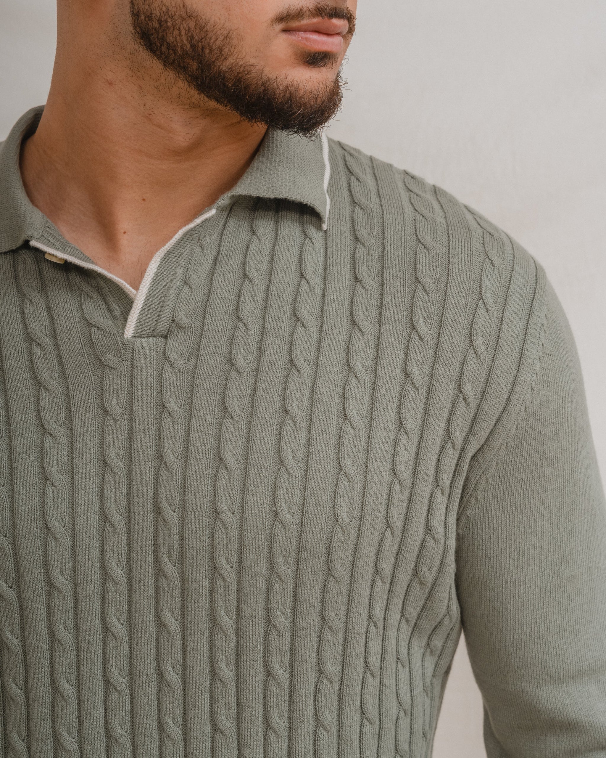 Camisola Manga Comprida Verde Khaki