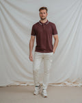 Polo Estruturado Bordô