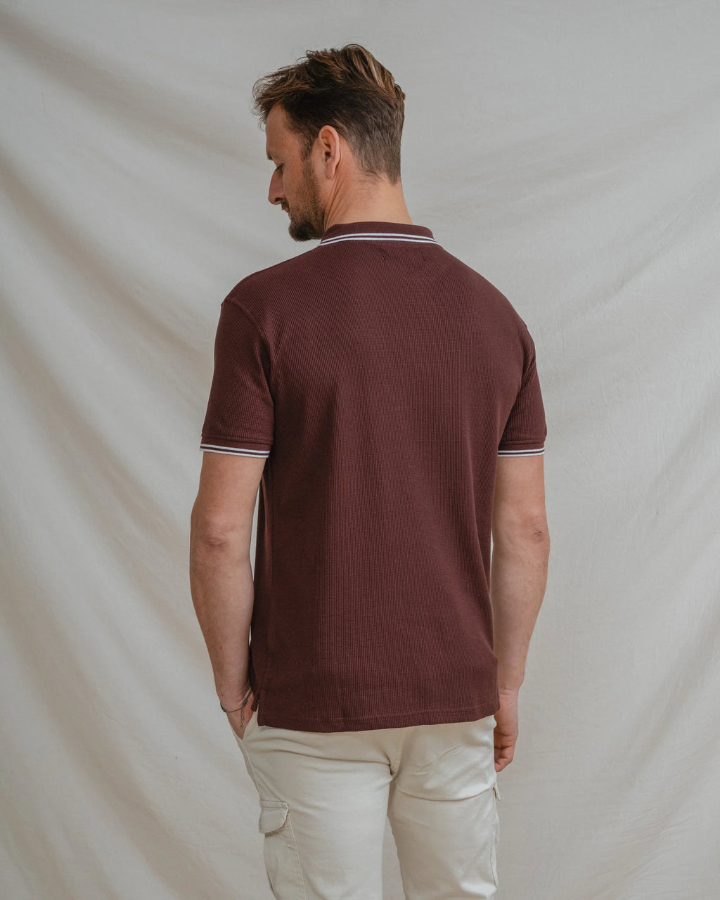 Polo Estruturado Bordô