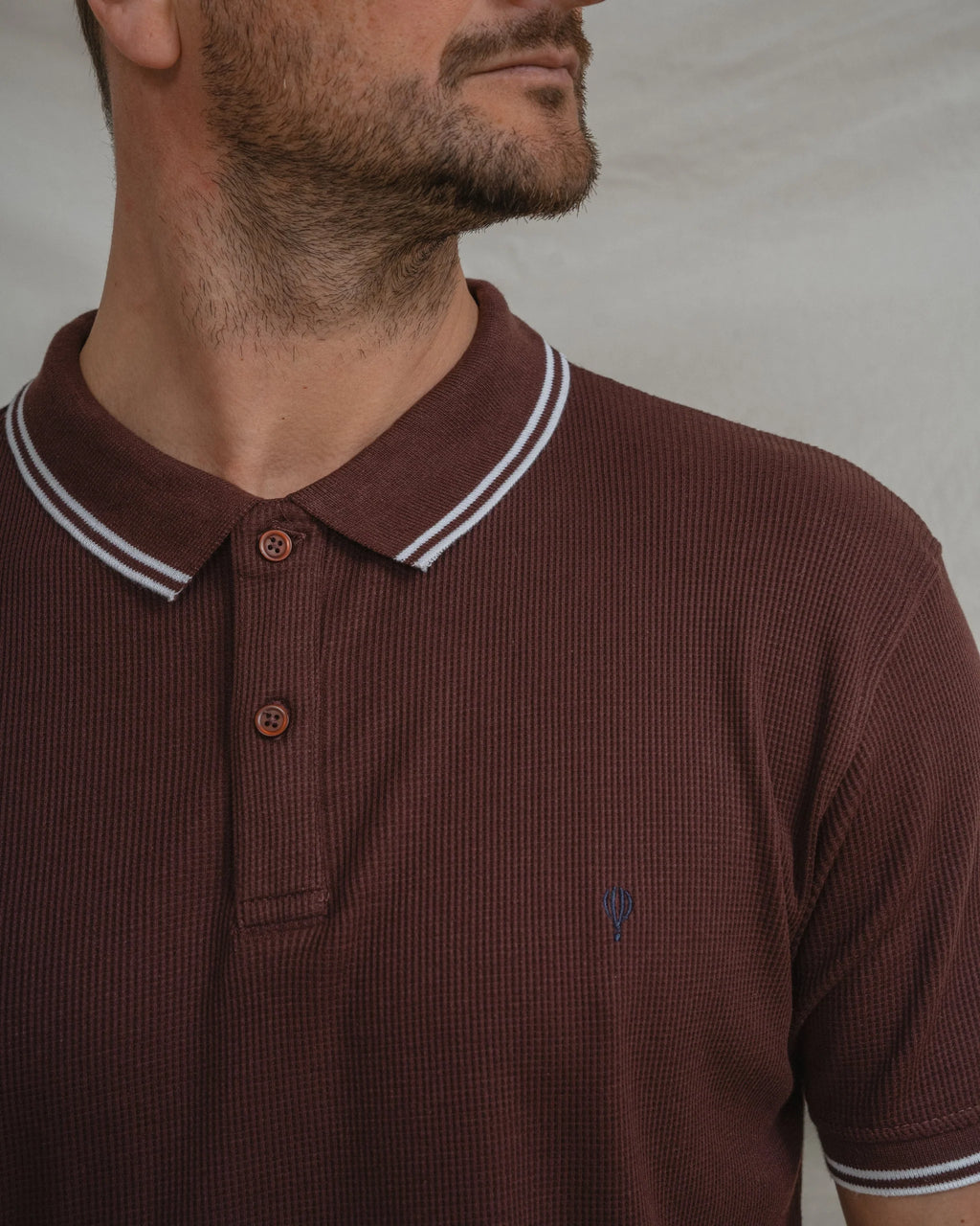 Polo Estruturado Bordô