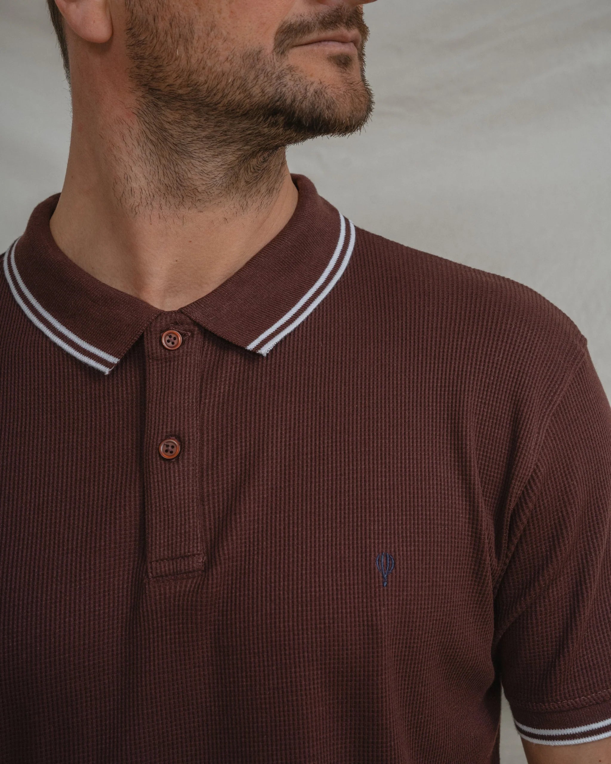 Polo Estruturado Bordô