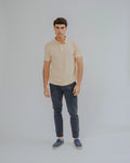 Polo básico de corte regular Amarelo