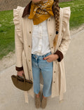 Trench Coat em Algodão