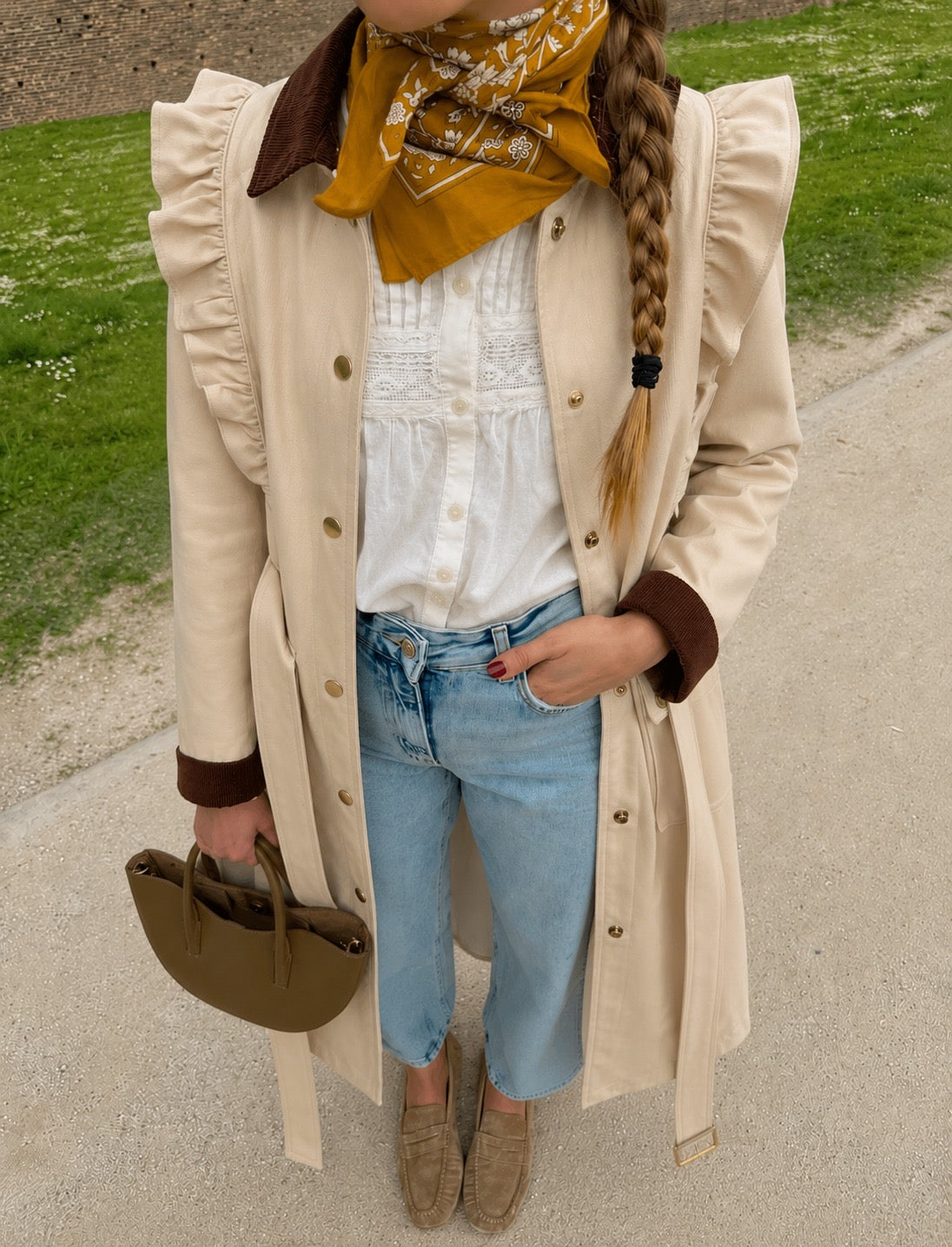 Trench Coat em Algodão
