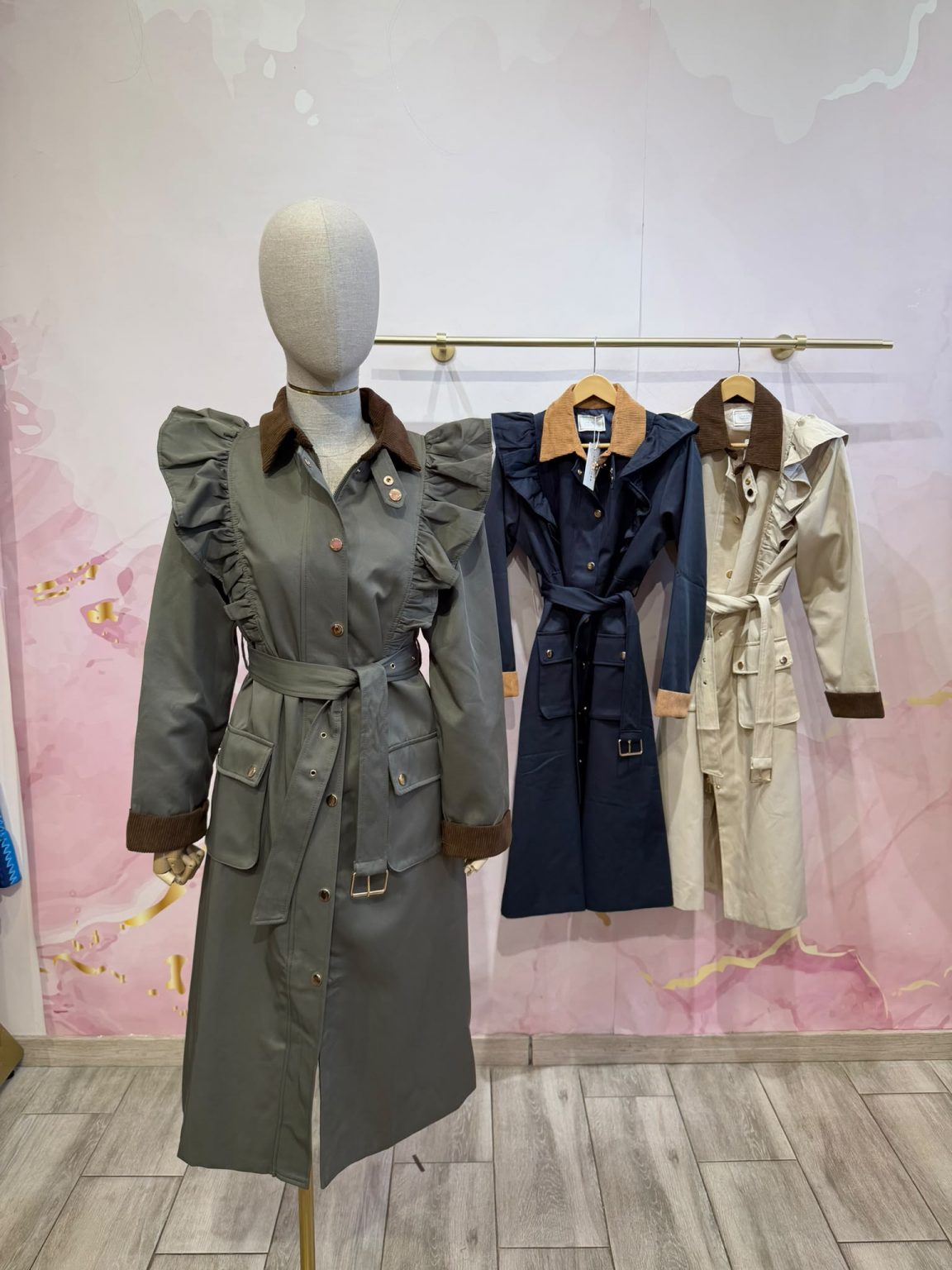 Trench Coat em Algodão
