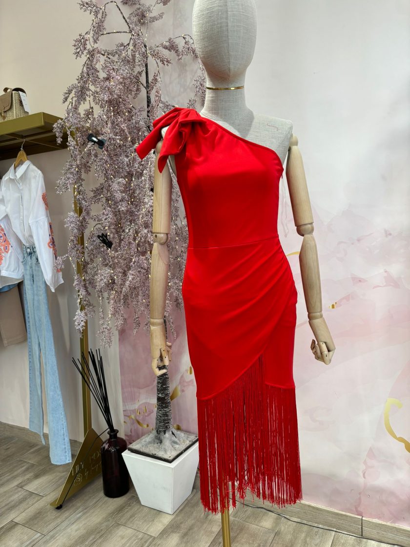 Vestido com franjas