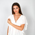 Blusa com Folhos estilo Ibiza