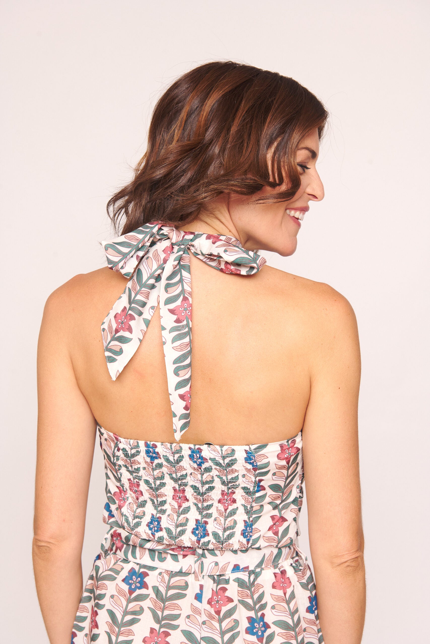 Macacão com estampagem floral