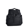 Mochila em nylon com diversos bolsos exteriores