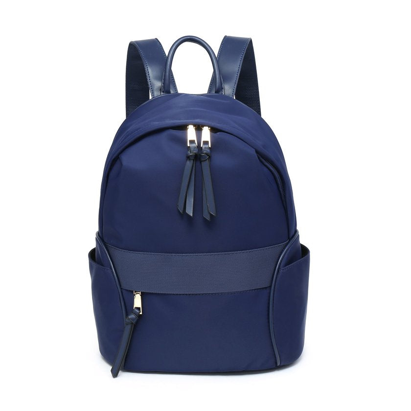Mochila nylon com bolso exterior