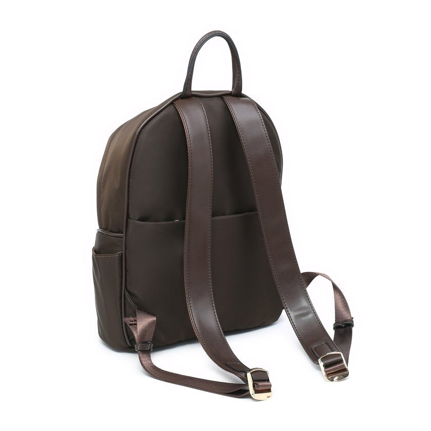Mochila nylon com bolso exterior