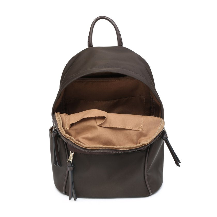 Mochila nylon com bolso exterior