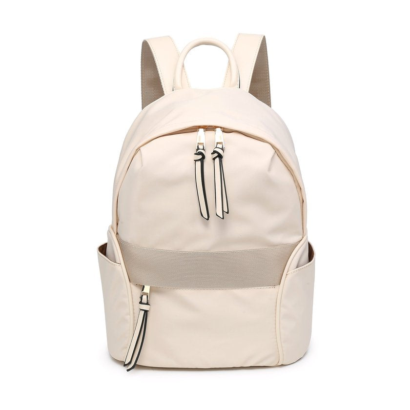 Mochila nylon com bolso exterior