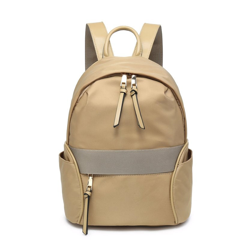 Mochila nylon com bolso exterior