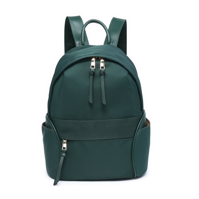 Mochila nylon com bolso exterior