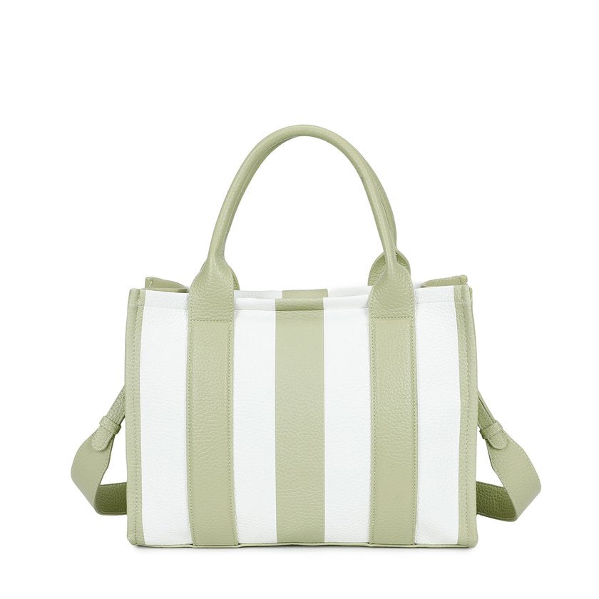 Mala Shopper básica com riscas