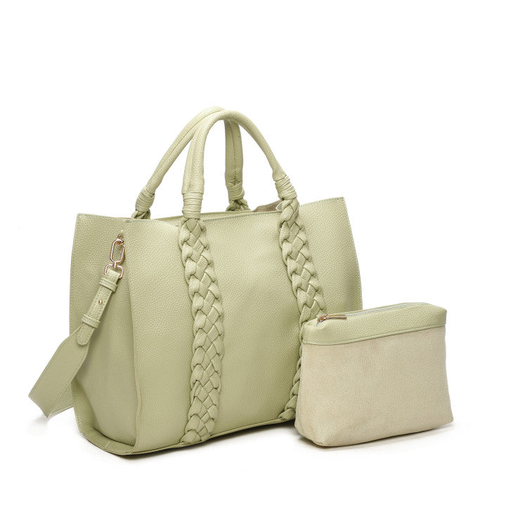 Mala Shopper com Entrançado
