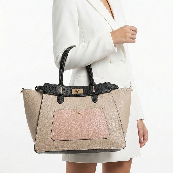 Mala Shopper de duas Cores