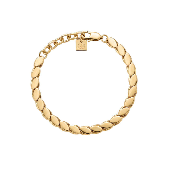 Pulseira em Aço com Elos Ovais