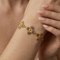 Pulseira Encantos flor azul